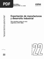 Exportación de manufacturas y desarrollo industrial (1973-1984)