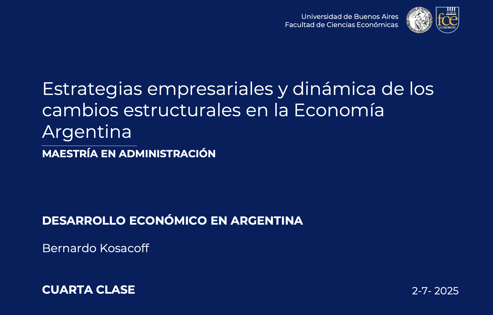 Desarrollo Económico en Argentina