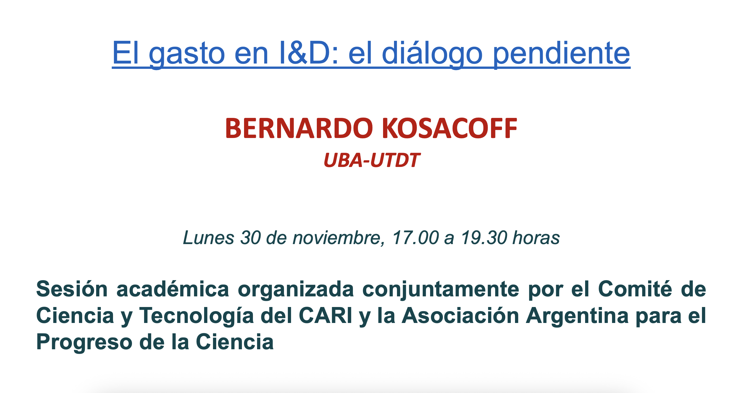 El gasto en I&D: el diálogo pendiente